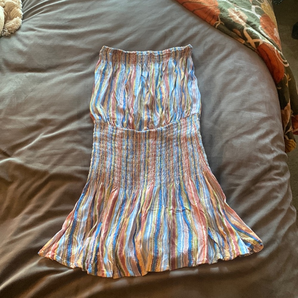 Strapless romper